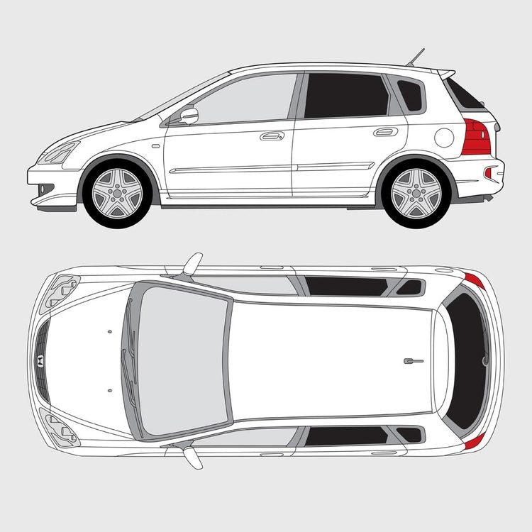 Honda Civic 5-dörrar 2001-2006