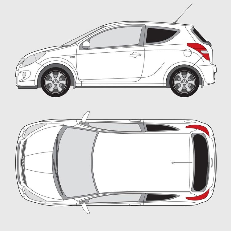 Hyundai i20 3-dörrar 2009-2015