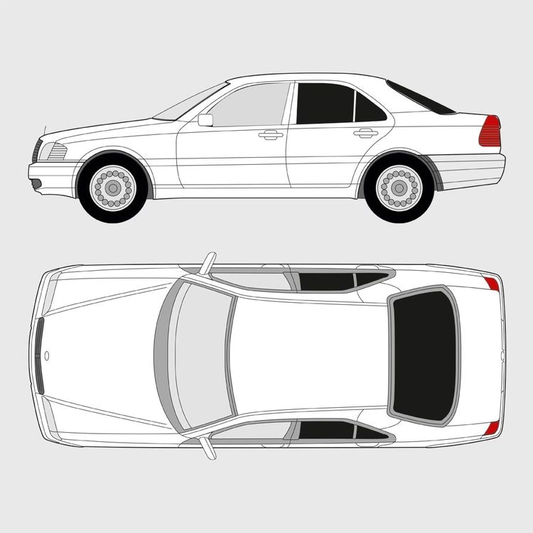 Mercedes C-Klass 4-dörrar 1993-2000