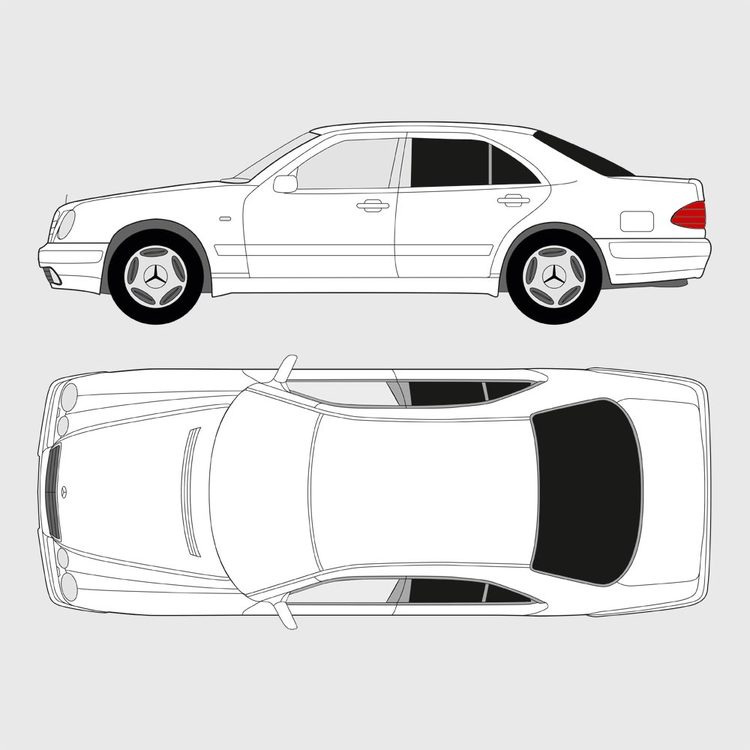 Mercedes E-Klass 4-dörrar 1996-2002