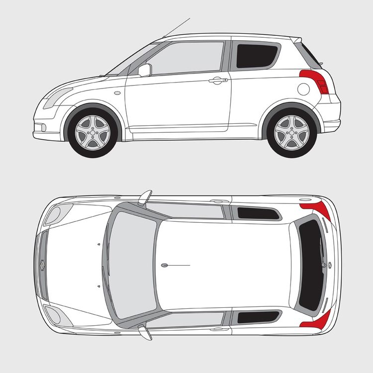 Suzuki Swift 3-dörrar 2005-2010
