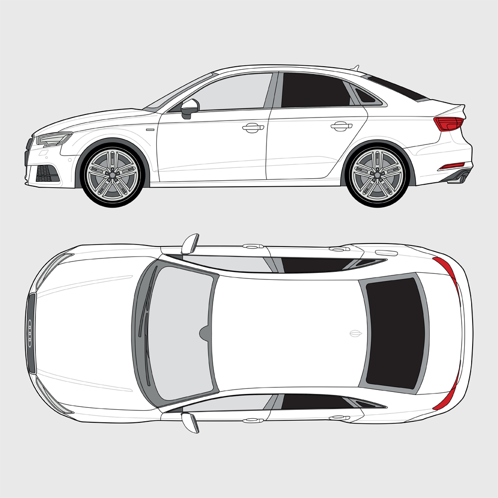Audi A3 4-dörrar 2016-2020