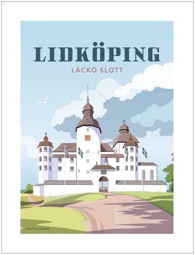 Lidköping Läckö slott 30x40 print