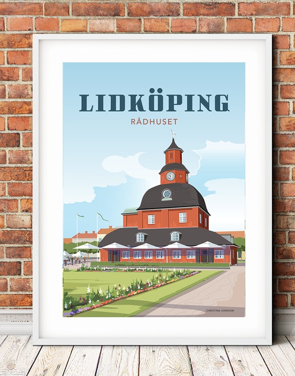 Lidköping Rådhuset 30x40 print