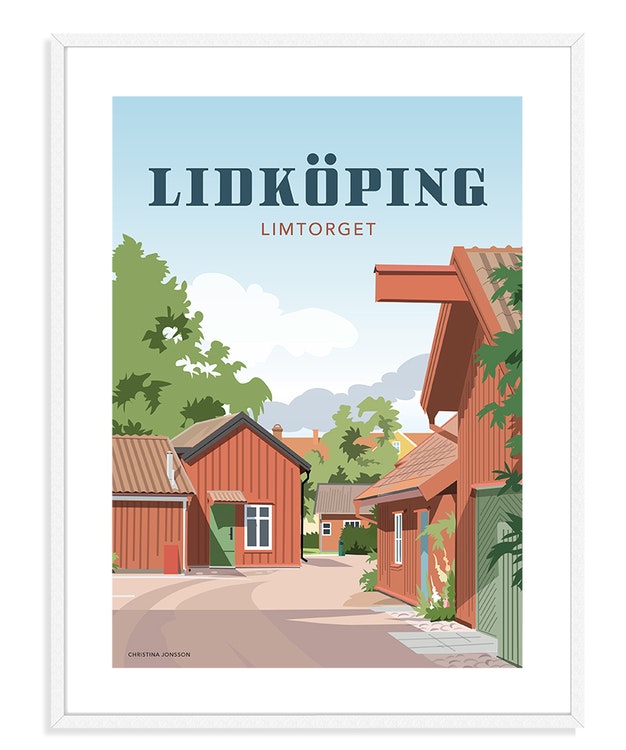 Lidköping Limtorget 30x40 print