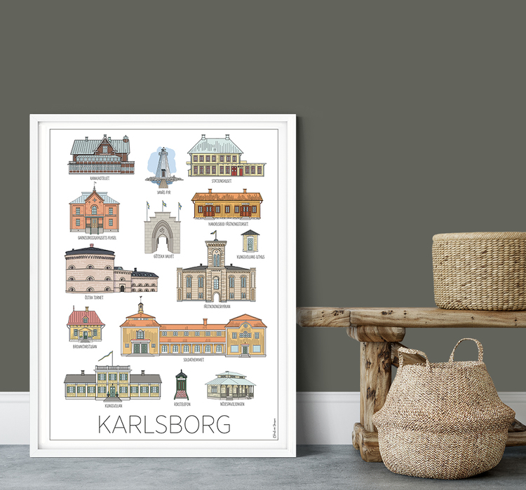 Karlsborgshus 30x40 poster