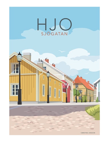 Hjo Sjögatan 30x40 print