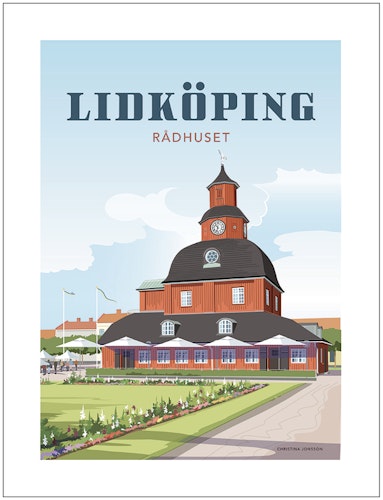 Lidköping Rådhuset 30x40 print