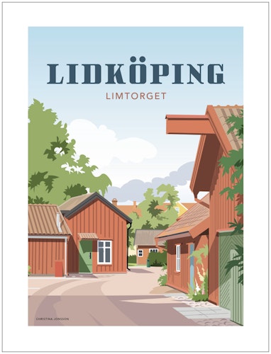 Lidköping Limtorget 30x40 print