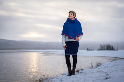 Cape klarblå stl S/M