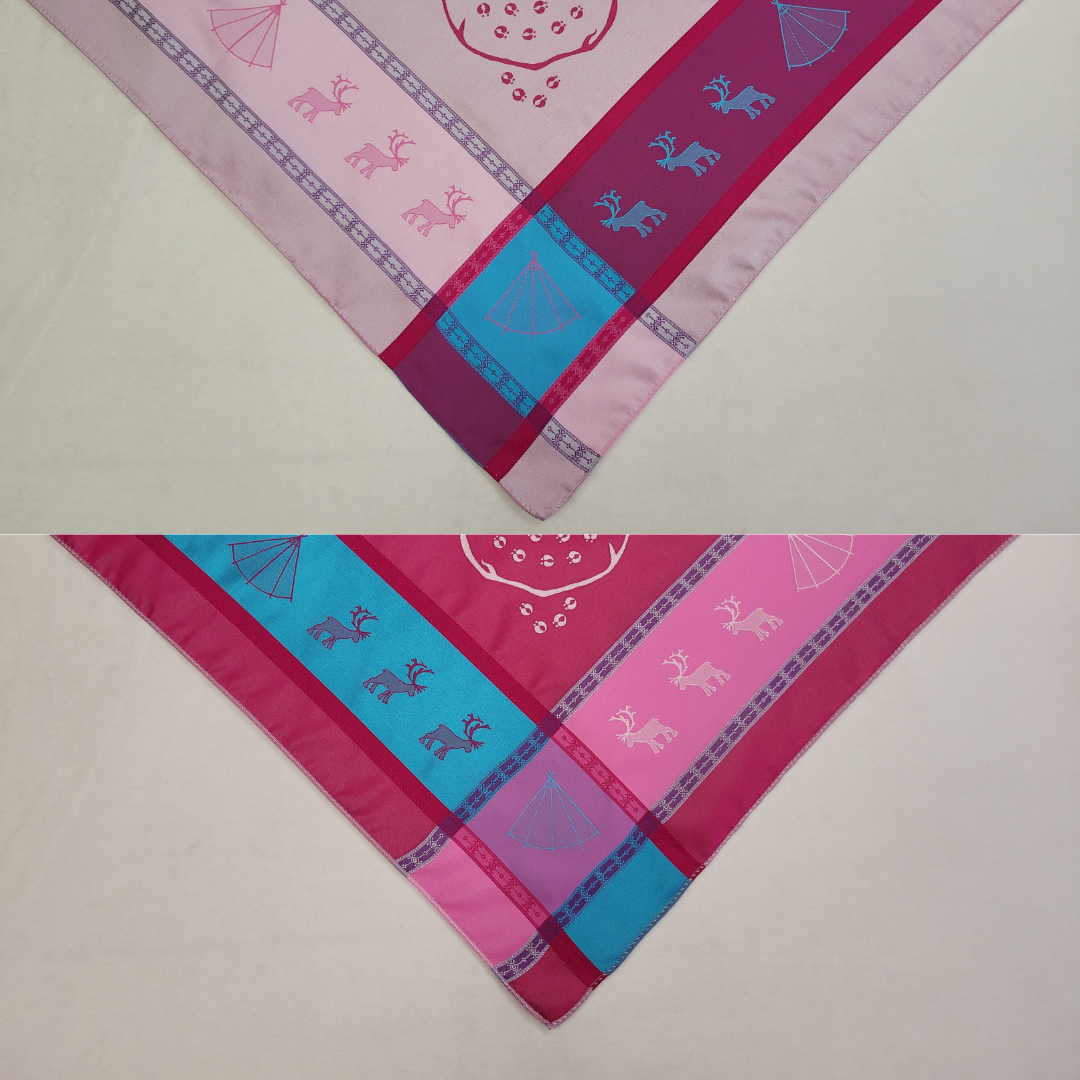 Lávvoliidni 2309D ½  vit-cerise