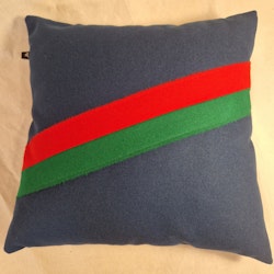 Kudde Mellanblå 40x40