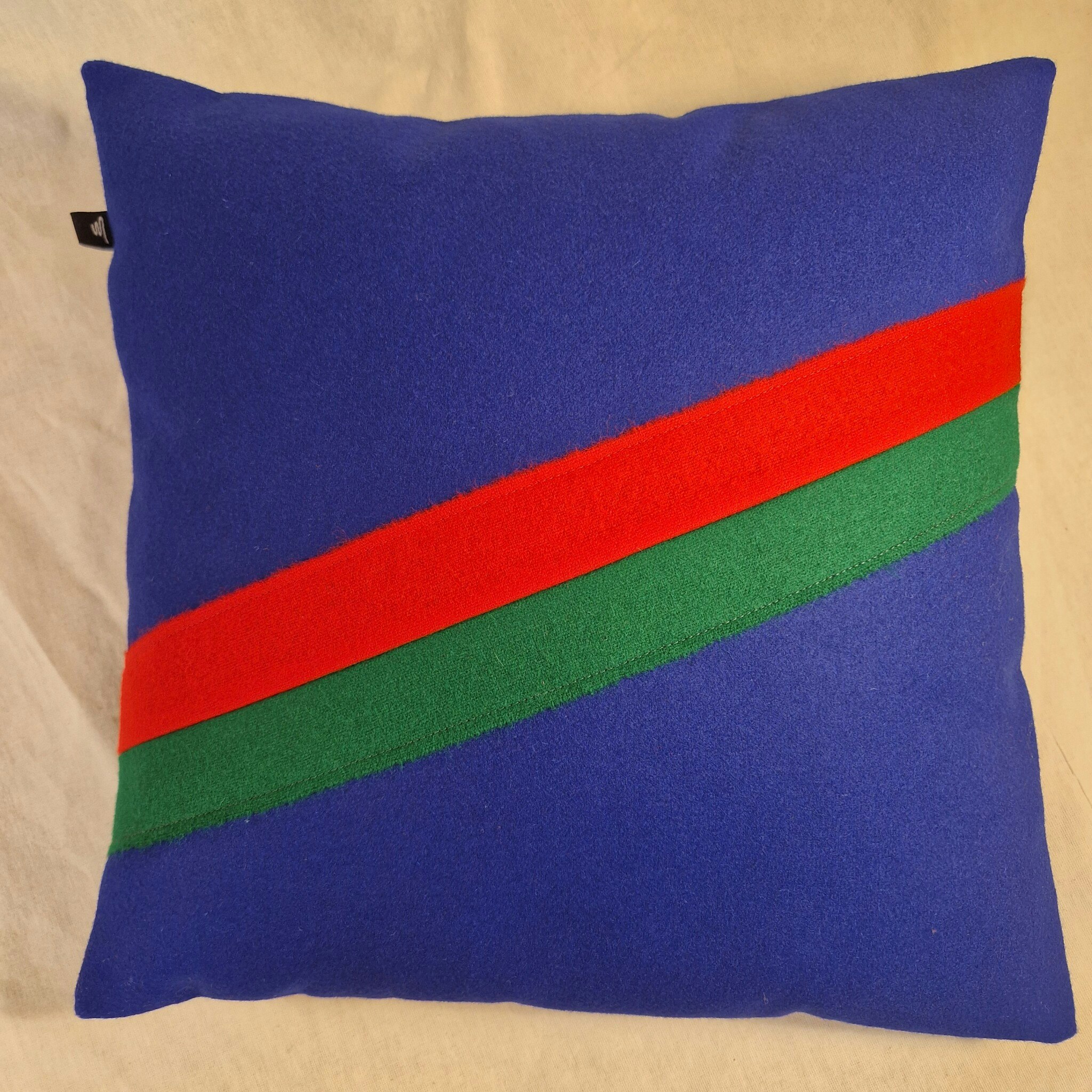Kudde Klarblå 40x40