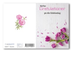 Grattiskort - Pink-Flower V100.001-01