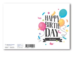 Grattiskort - Happy Birthday V100.118-01