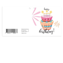 Mellanstort kort - Happy Birthday V600.014-01