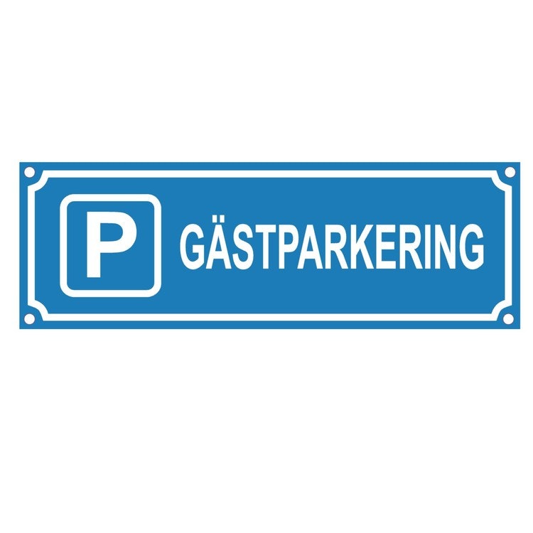 Skylt Parkering