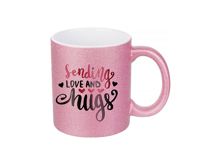 Glitter mugg  - mugg med din text