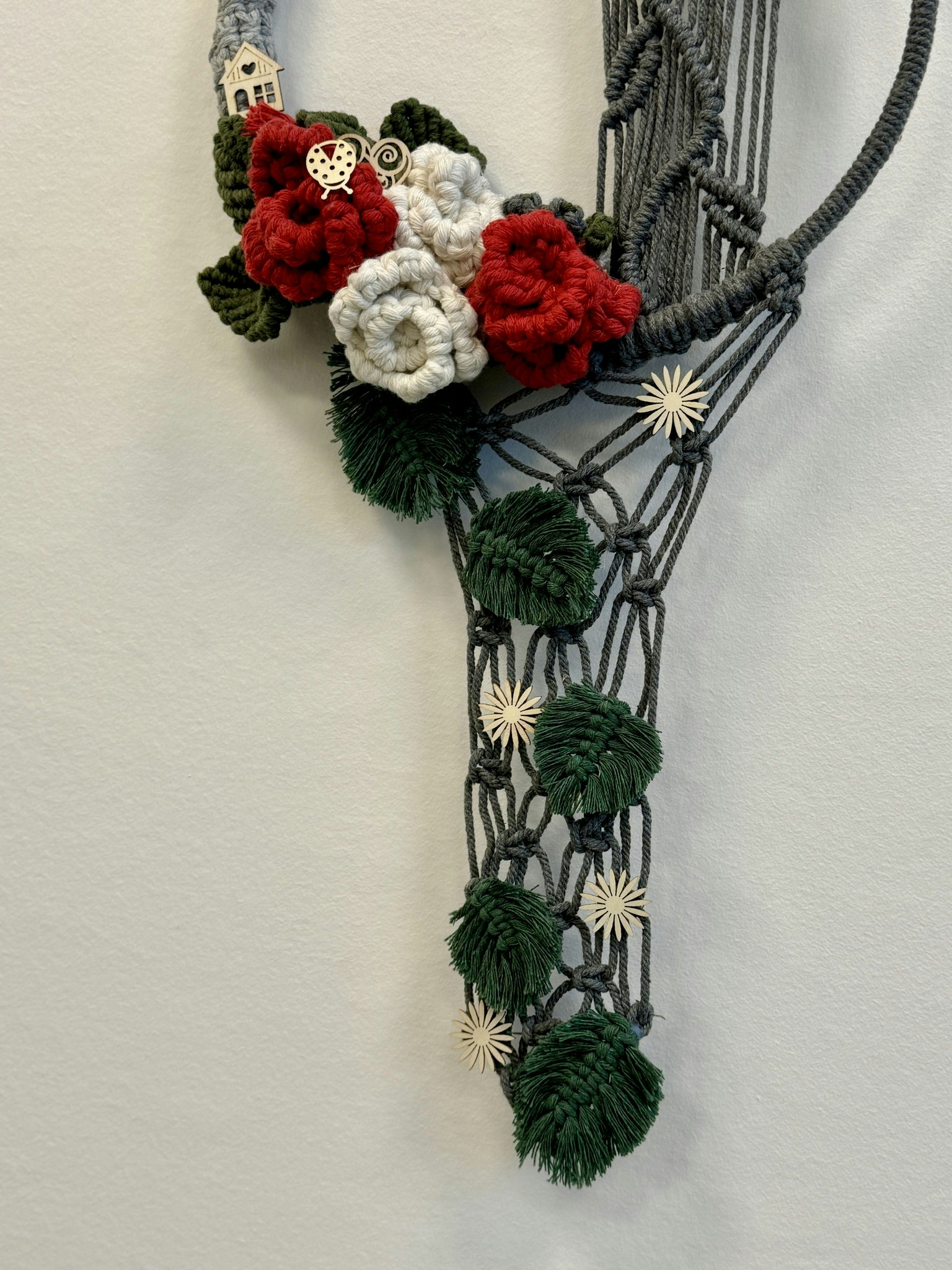 Boho Macrame med blommor