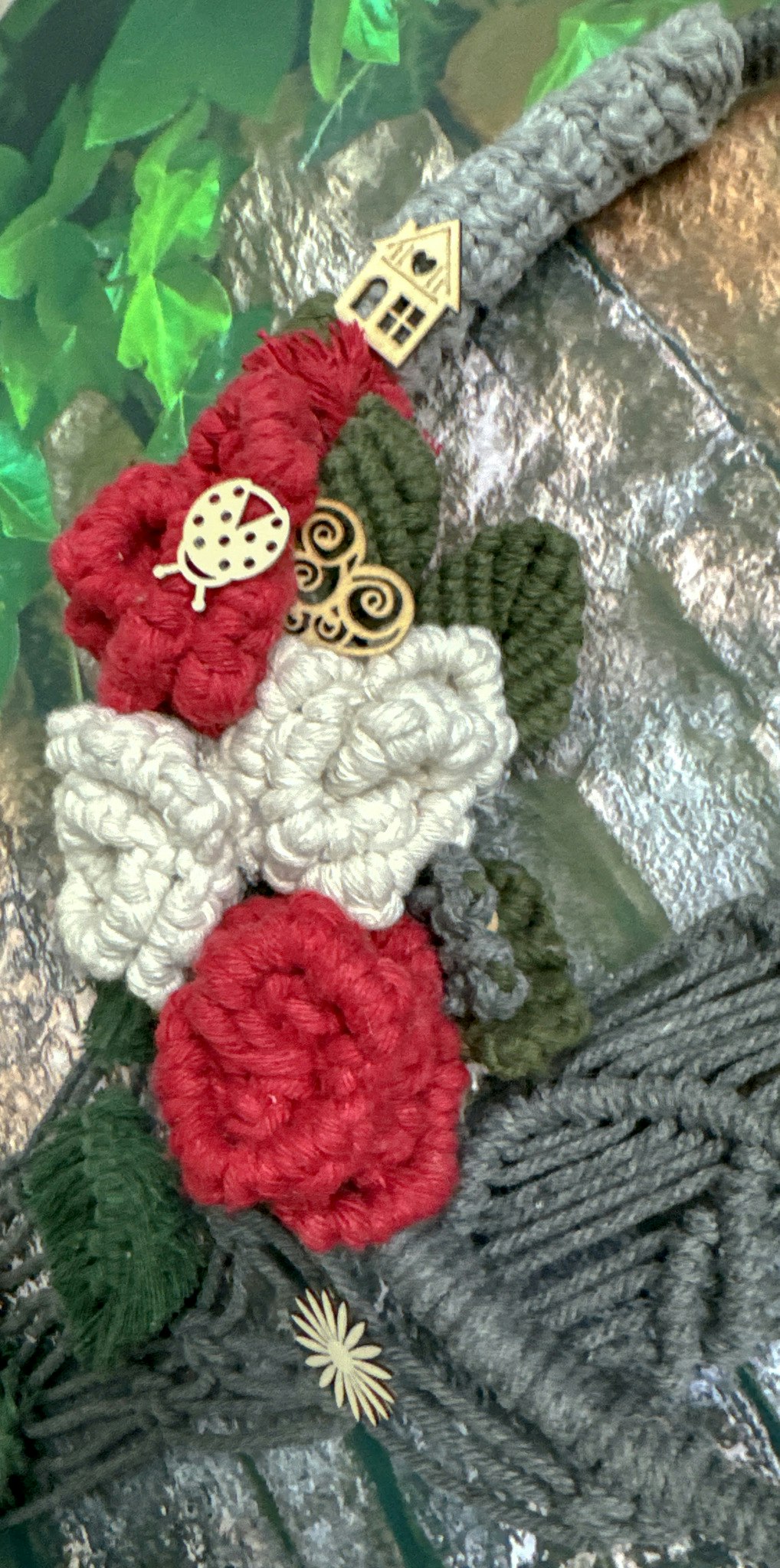 Boho Macrame med blommor