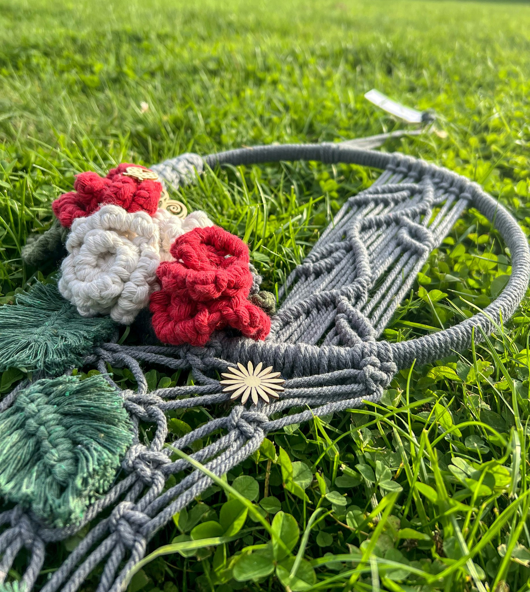 Boho Macrame med blommor