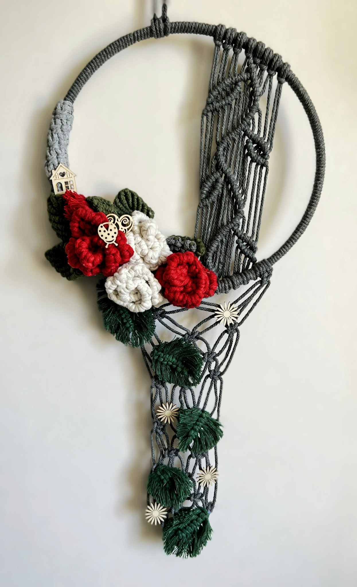 Boho Macrame med blommor