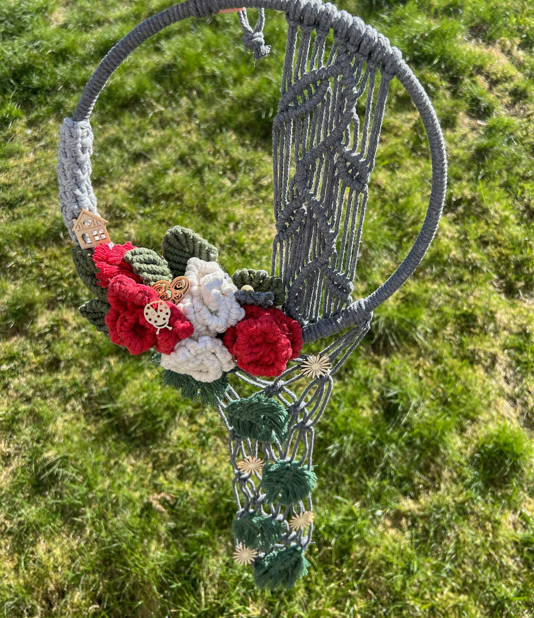 Boho Macrame med blommor