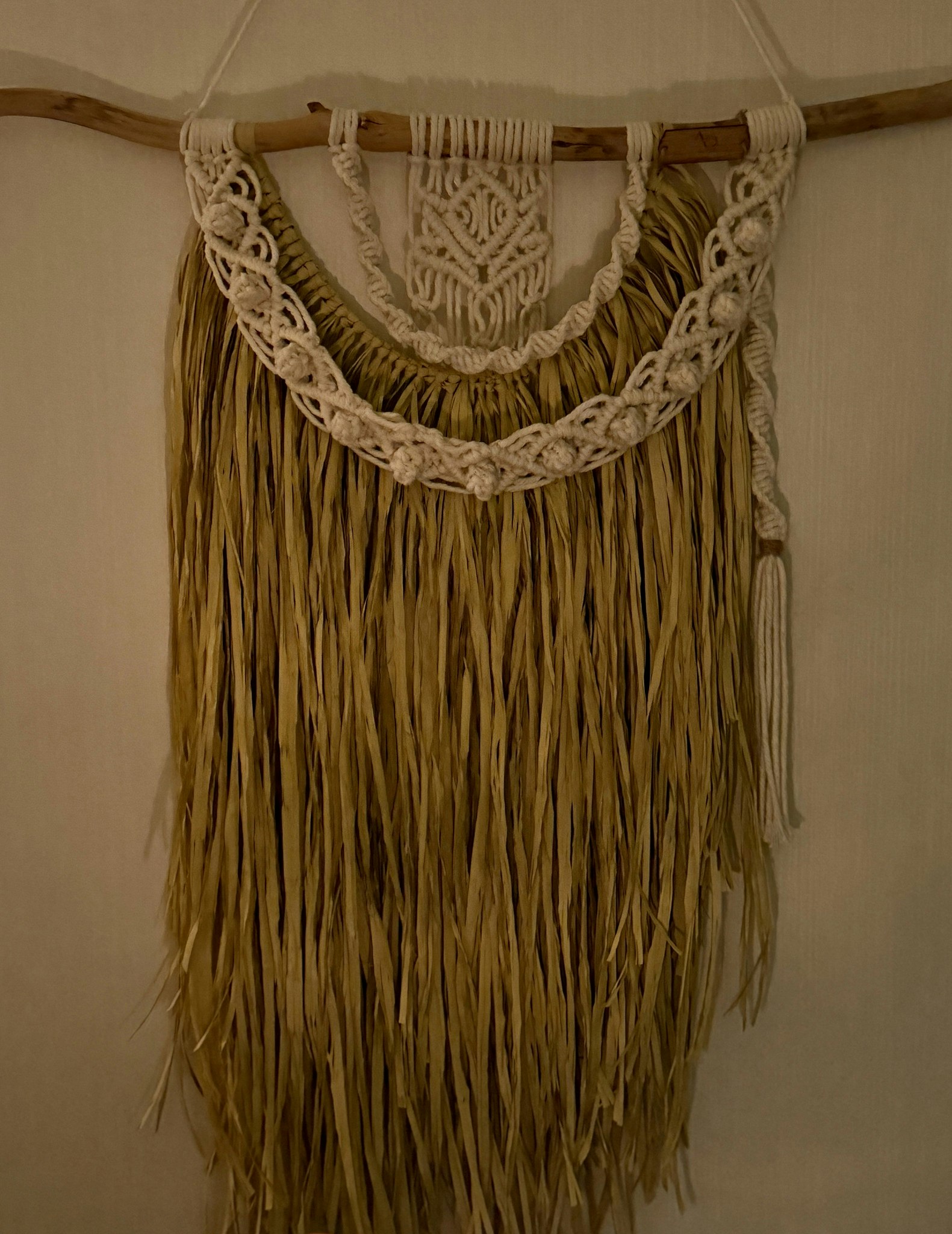 Väggbonad Raffia - Makramé