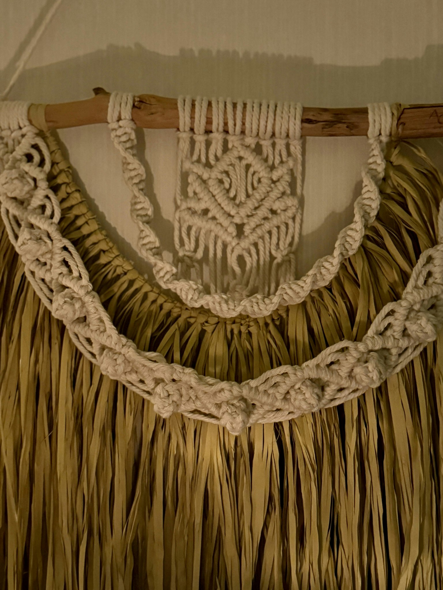 Väggbonad Raffia - Makramé