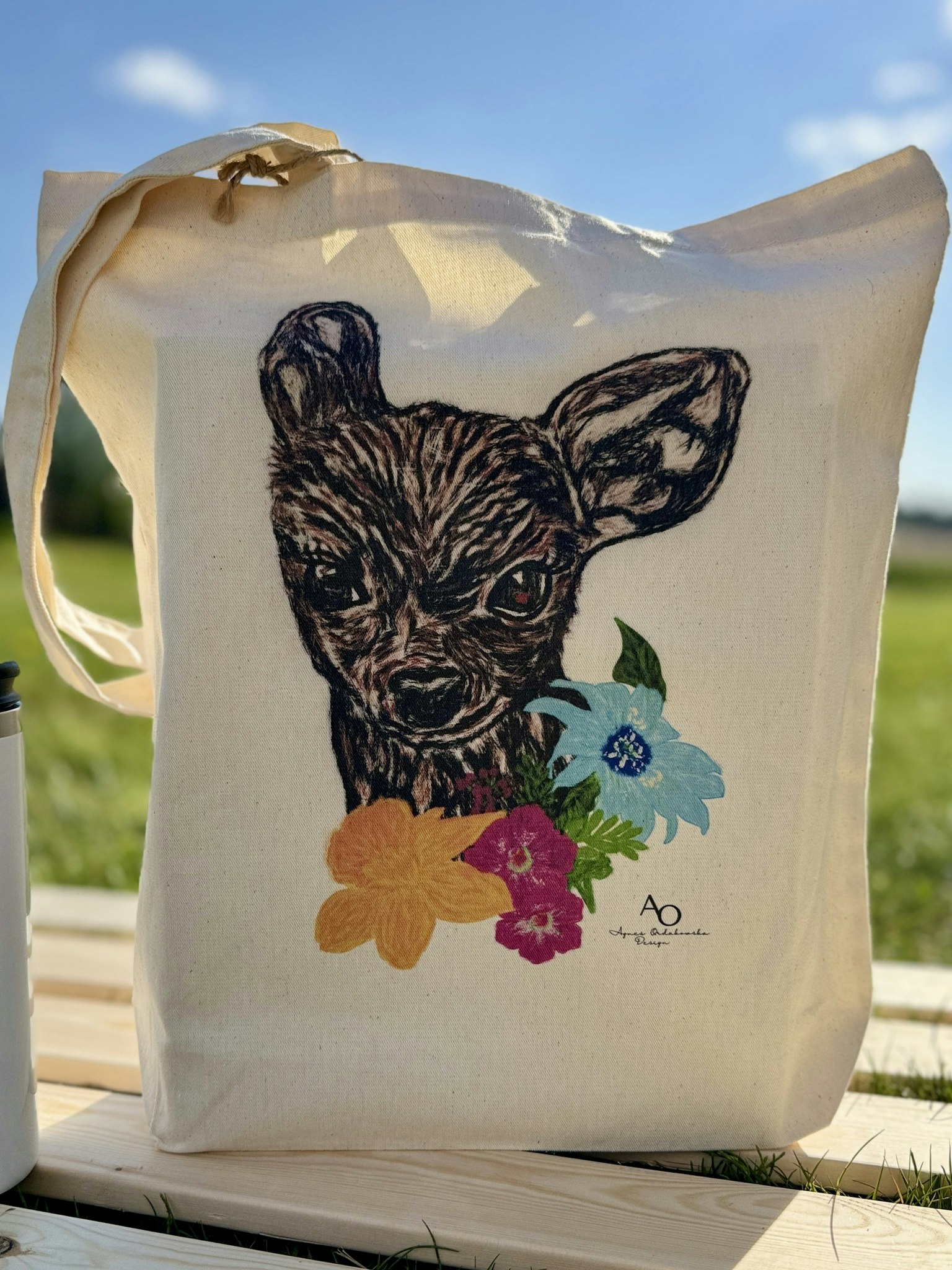 TYGPÅSE - RÅDJUR/VÅRSBLOMMA
