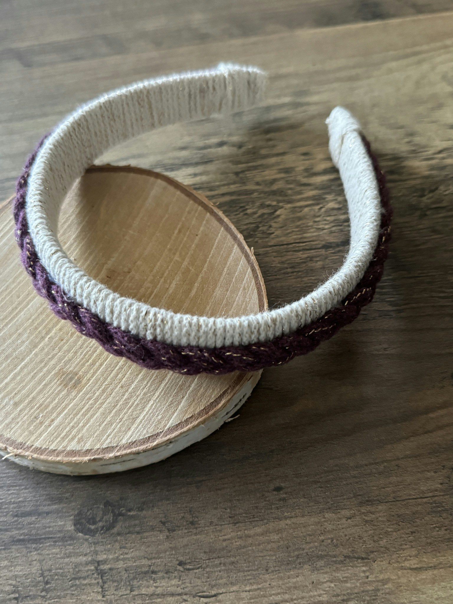 Diadem macrame/fläta
