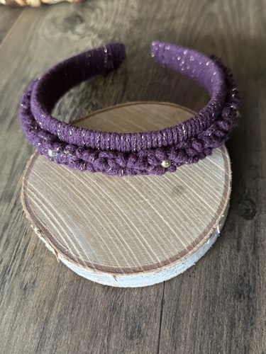 Diadem makrame-golden blackberry
