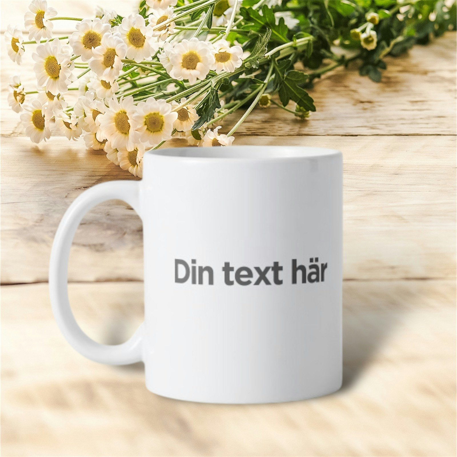 Mugg med eget tryck/text/bild  325 ml - Vit