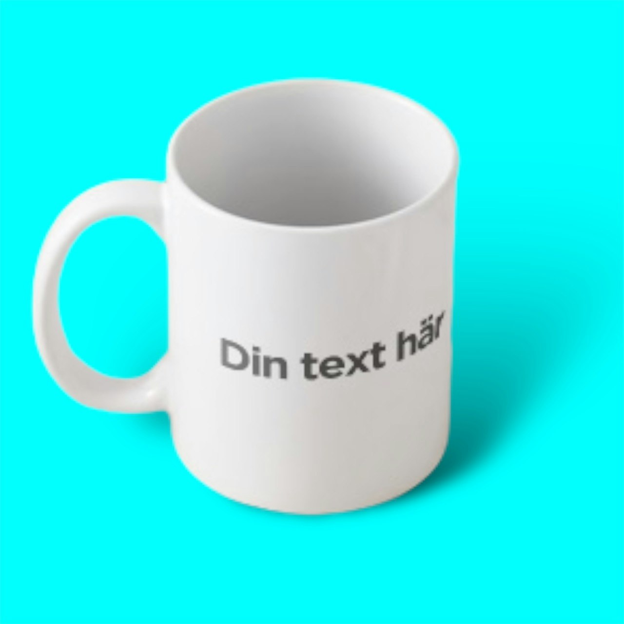 Mugg med eget tryck/text/bild  325 ml - Vit