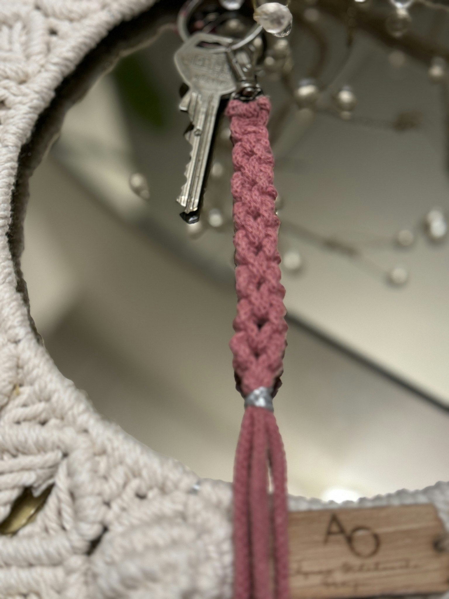 Macrame nyckelring