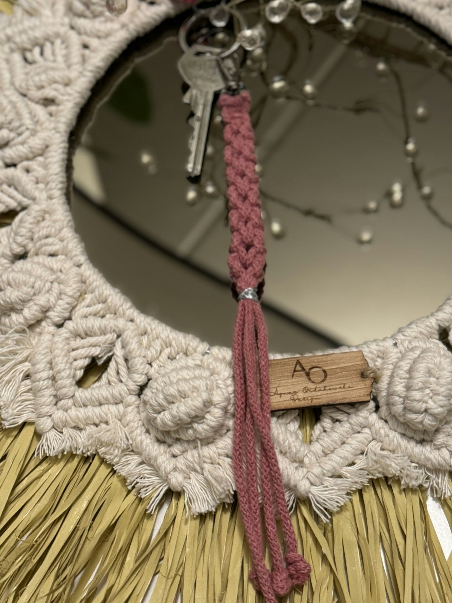 Macrame nyckelring