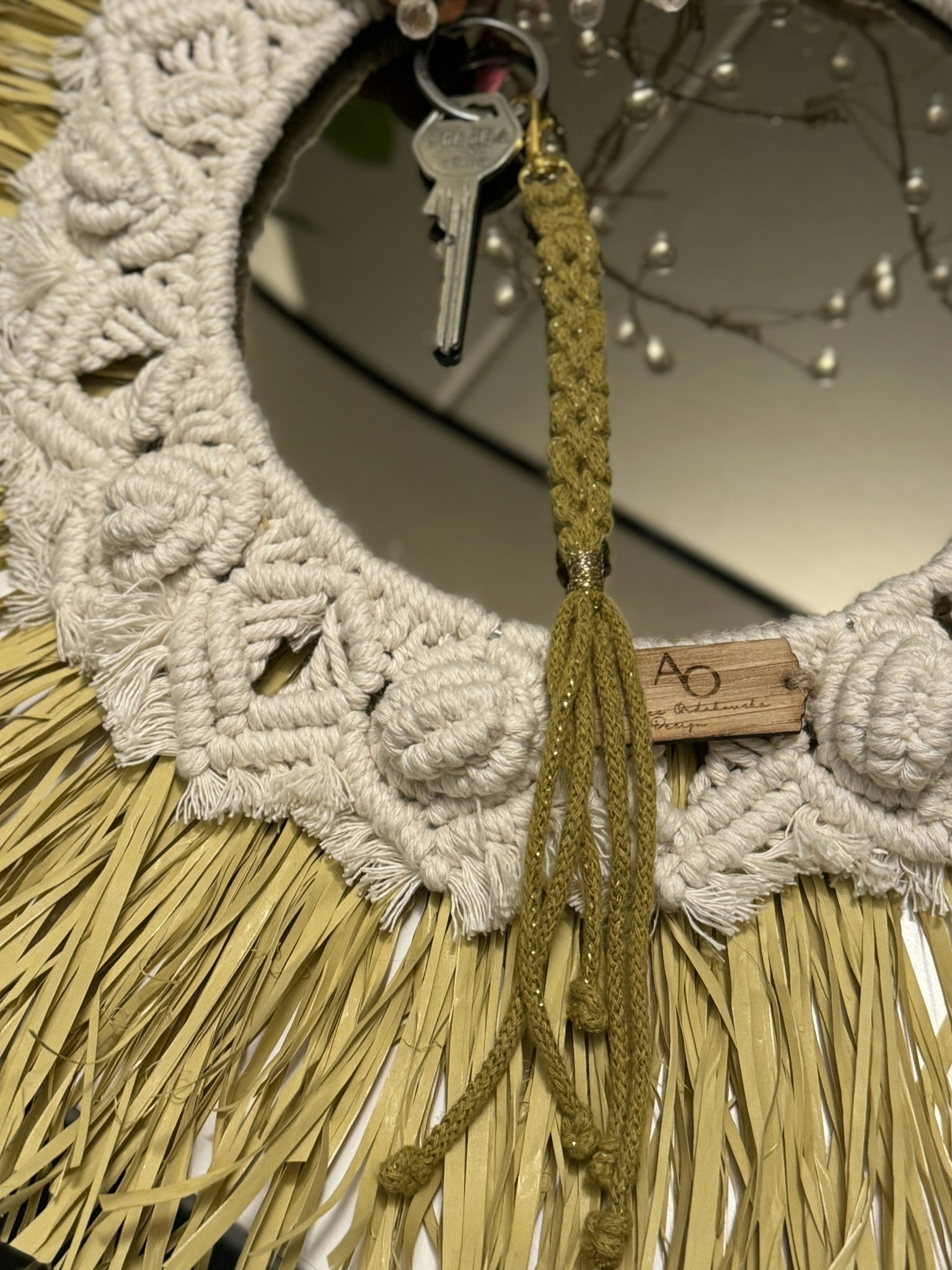 Macrame nyckelring