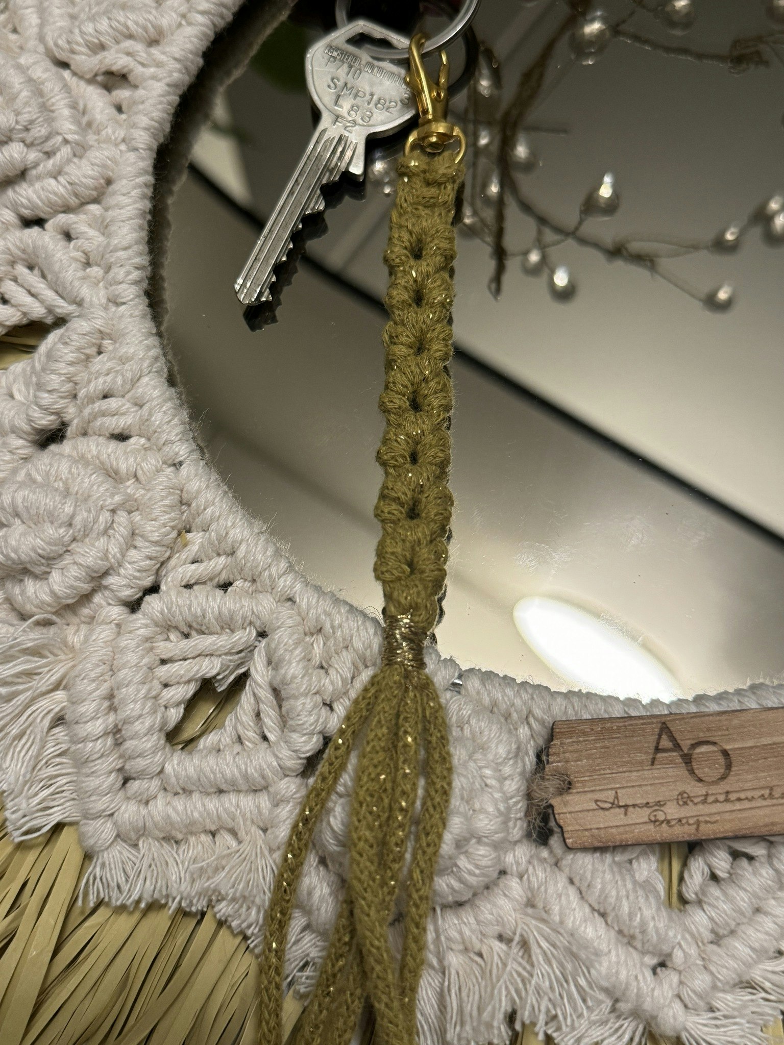 Macrame nyckelring