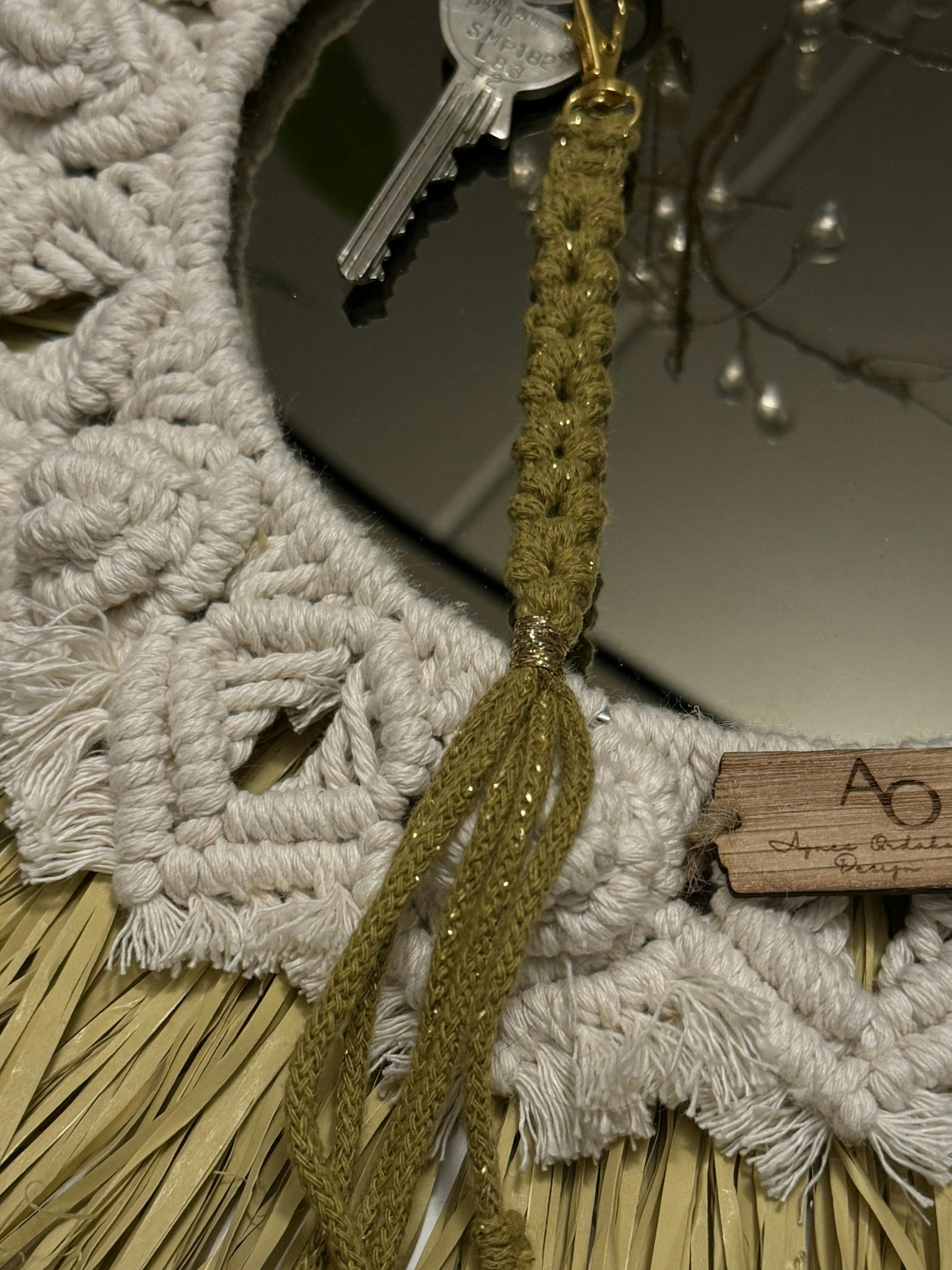 Macrame nyckelring