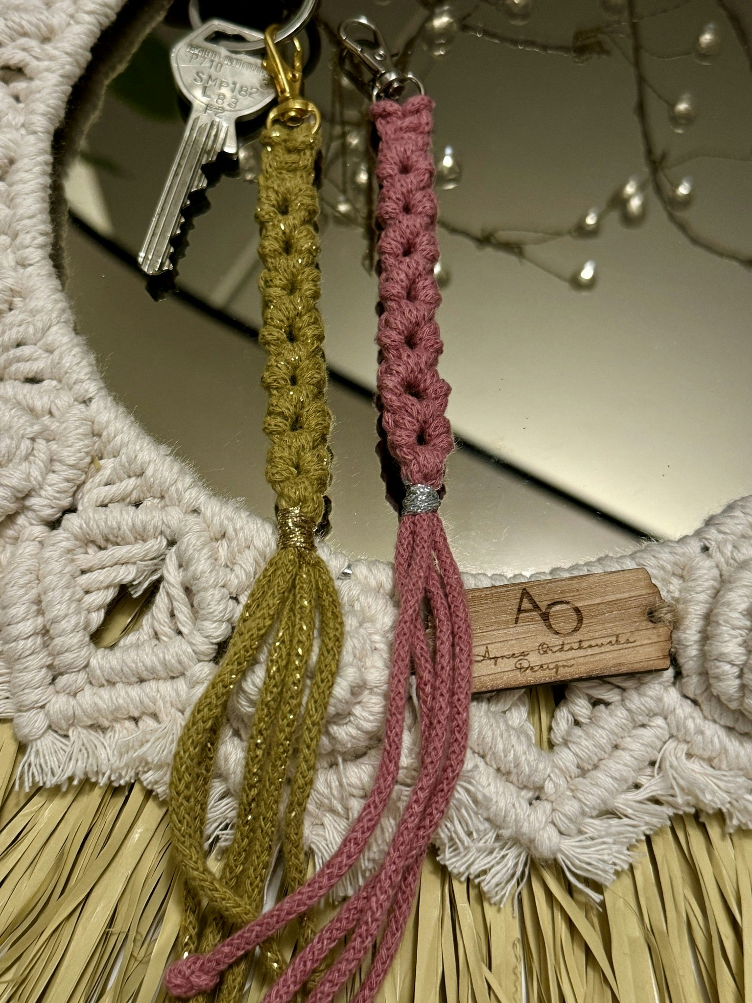 Macrame nyckelring