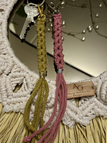 Macrame nyckelring