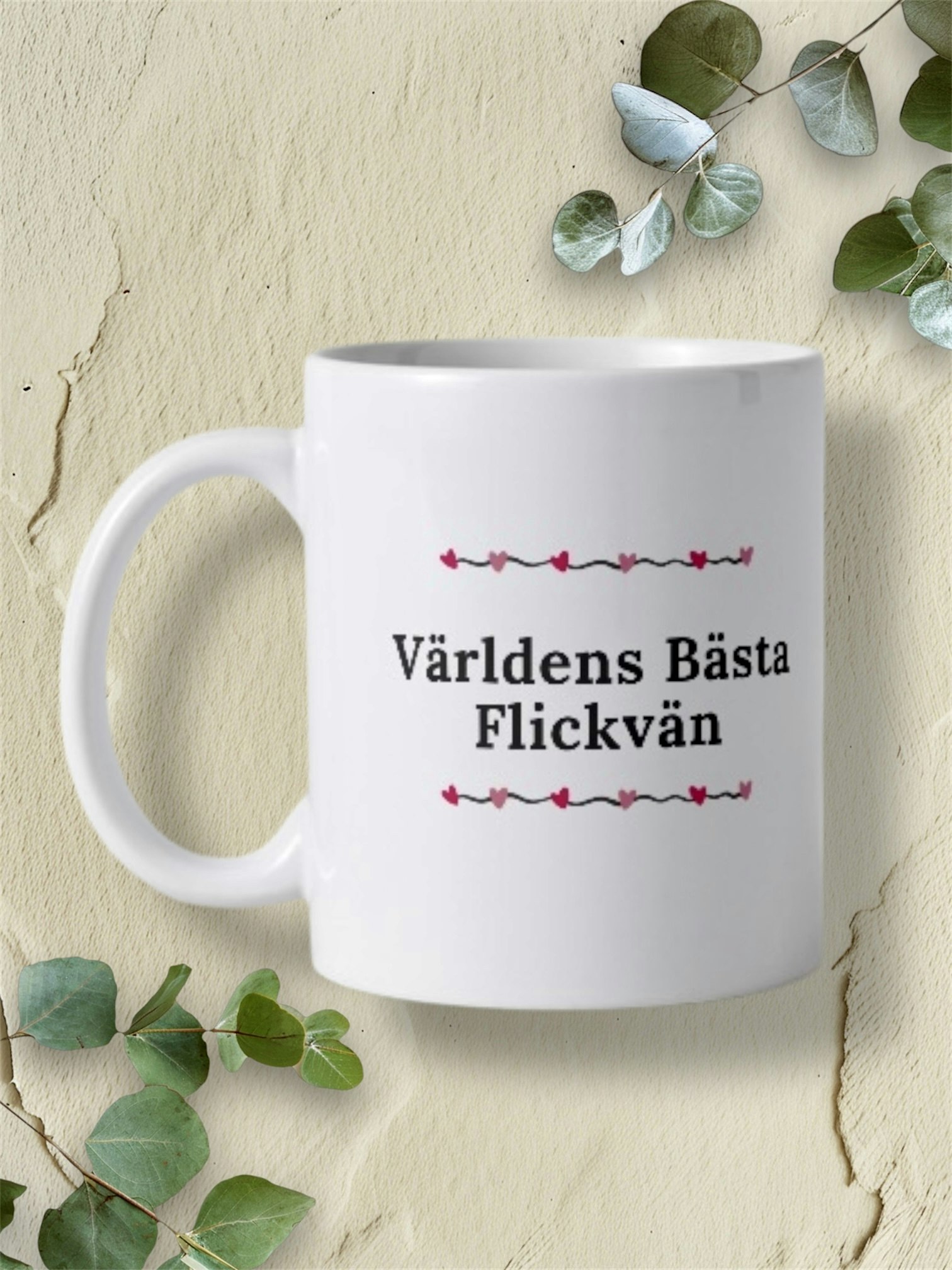 Mugg Världens Bästa Flickvän/Pojkvän