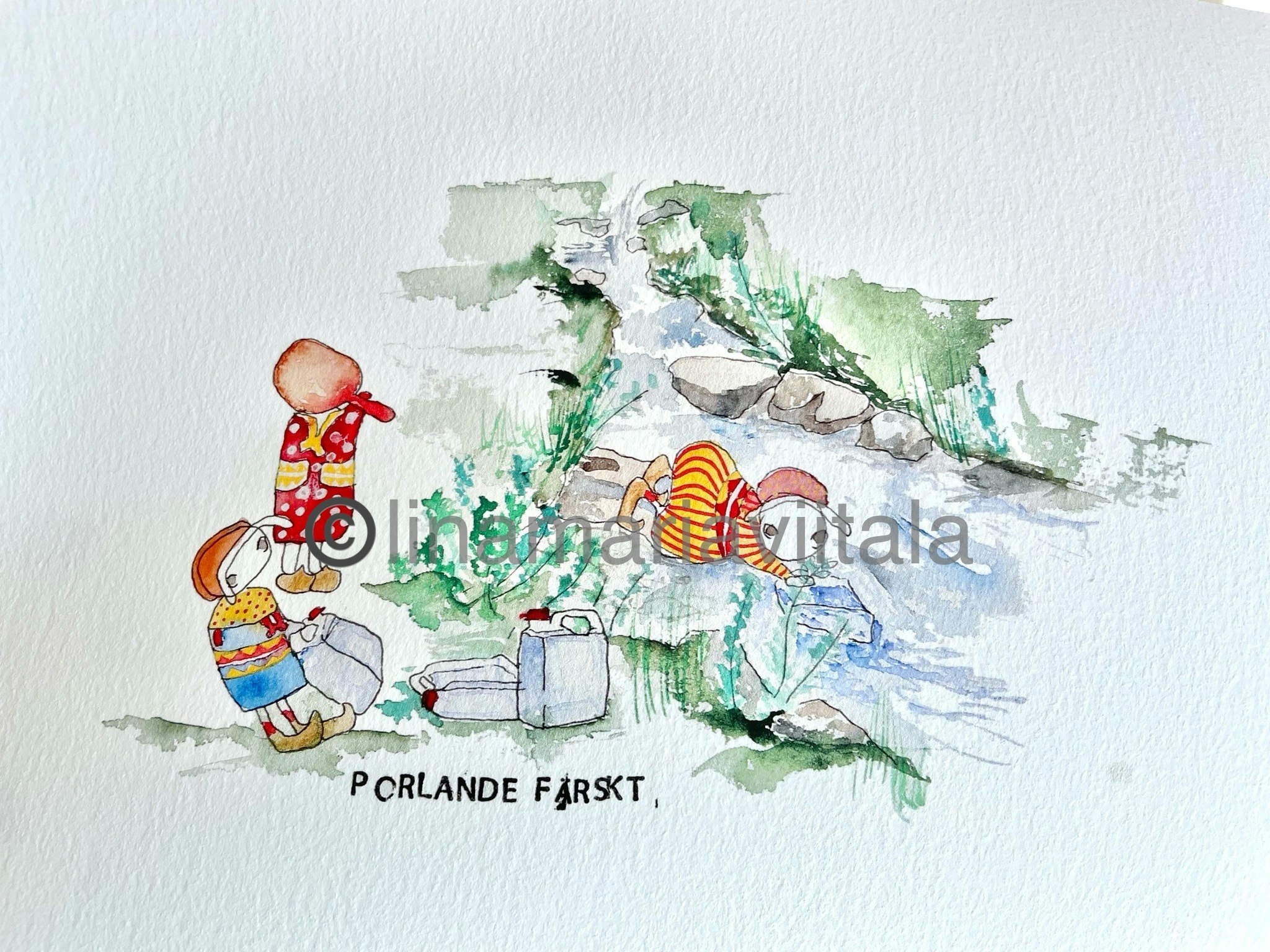 Fine Art Print A4 ” Porlande färskt”