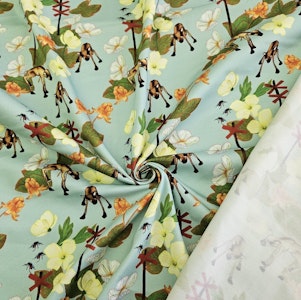 Bomullssatin stretch ~Fjällsommar Mint