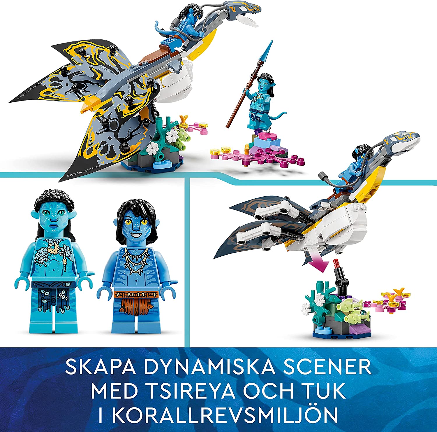 LEGO 75576 Avatar Äventyr med skimwing  med Jake Sully och Tonowair