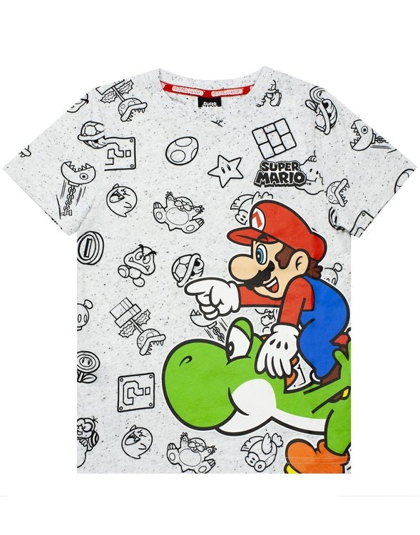 Super Mario T-shirt - Mario och Yoshi - Minibossen.se