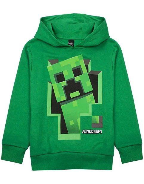 Minecraft Hoodie / Luvtröja Green Creeper Inside