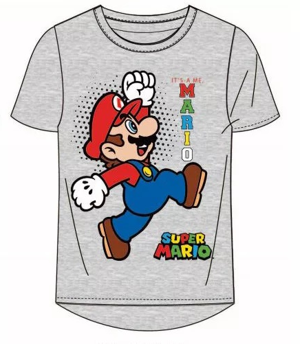 Super Mario T-shirt / Kortärmad tröja - Mario Bros Grå