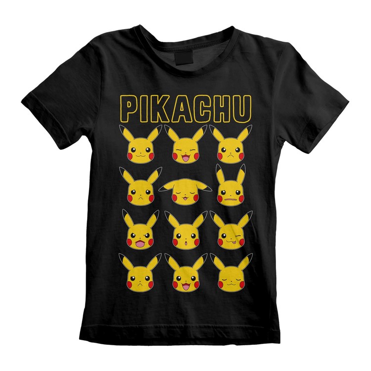 Pokemon T-shirt - Pikachu Faces / kortärmad tröja