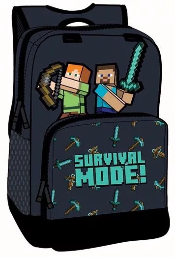 Minecraft Survival mode - Skolväska  / Ryggsäck 36 cm